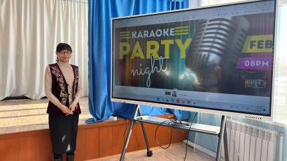  5-7 сынып оқушылары арасында "Менің сүйікті әнім"  тақырыбында караоке айтудан жарыс өтті