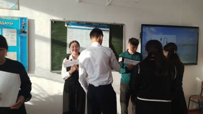 12.02.2026 ж. "Позитивті ойлар аумағы" онкүндігі бойынша мектепте позитивті қарым-қатынастарды, эмпатия мен диалог мәдениетін дамытуға арналған тренинг өтті.